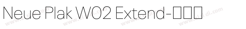Neue Plak W02 Extend字体转换
